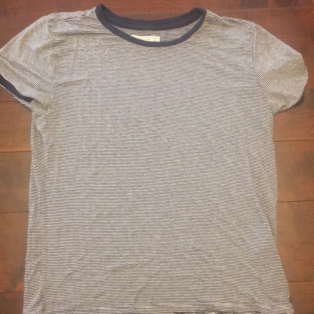Abercrombie & Fitch pin stripe blue top small